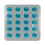 Diamantes Comestibles de Gelatina Azul Cielo 20 ud - Funcakes