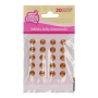 Diamantes Comestibles de Gelatina Oro Perlado 20 ud - Funcakes