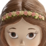 Figura para Tarta Comunión Niña Falda Rosa 16 cm Figura para Tarta Comunión Niña Falda Rosa 16 cm