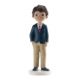Figura para Tarta Comunión Niño con Corbata Roja Figura para Tarta Comunión Niño con Corbata Roja