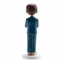 Figura Tarta Comunión Niño con Traje Azul y Rosario Figura Tarta Comunión Niño con Traje Azul y Rosario