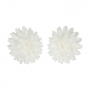 Flores de Papel Comestibles Pompón Margarita Blanca Mediana 12 ud Flores de Papel Comestibles Pompón Margarita Blanca Mediana 12 ud
