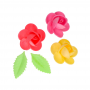Flores de Papel de Oblea Frangipanis y Hojas 15 ud - Funcakes Flores de Papel de Oblea Frangipanis y Hojas 15 ud - Funcakes