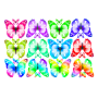 Mariposas de Oblea Mix Colores 22 ud - Crystal Candy