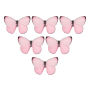Mariposas de Oblea Rosa Pastel 22 ud - Crystal Candy