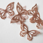 Mariposas Metalizadas de Oblea Oro Rosado 22 ud - Crystal Candy Mariposas Metalizadas de Oblea Oro Rosado 22 ud - Crystal Candy