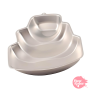Molde de Aluminio 3D con Relieve Tarta Inclinada Molde de Aluminio 3D con Relieve Tarta Inclinada