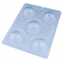 Molde para Chocolate Bombón Esfera Geométrica 5 Cav - Bwb Molde para Chocolate Bombón Esfera Geométrica 5 Cav - Bwb