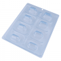 Molde Para Chocolate Bwb - Bombon Trufa Alargada (8 Cavidades) Molde Para Chocolate Bwb - Bombon Trufa Alargada (8 Cavidades)
