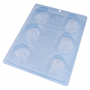Molde para Chocolate Bombón Trufa Corazón 6 Cav - Bwb Molde para Chocolate Bombón Trufa Corazón 6 Cav - Bwb