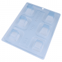 Molde para Chocolate Cubo Abierdo Alargado 6 Cav - Bwb Molde para Chocolate Cubo Abierdo Alargado 6 Cav - Bwb