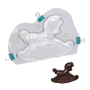 Molde policarbonato para chocolate caballo balancín 3D Molde policarbonato para chocolate caballo balancín 3D