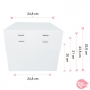 Set 10 cajas para Tarta Alturas Ajustables + Bases Redondas Oro- 24 cm Set 10 cajas para Tarta Alturas Ajustables + Bases Redondas Oro- 24 cm