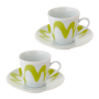 Set Cafetera Papalina Verde - Top Moka Set Cafetera Papalina Verde - Top Moka