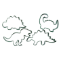 Set Cortadores para Galletas Dinosaurio 4 ud - Scrapcooking Set Cortadores para Galletas Dinosaurio 4 ud - Scrapcooking