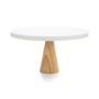 Stand para Tarta Natural Redondo Blanco de 30 cm  Stand para Tarta Natural Redondo Blanco de 30 cm