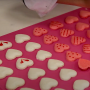 Tapete para Macaron Corazón 42 cavidades - Silikomart Tapete para Macaron Corazón 42 cavidades - Silikomart