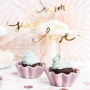 Topper para Cupcakes Love Oro 6 ud - Partydeco Topper para Cupcakes Love Oro 6 ud - Partydeco