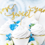 Topper para Cupcakes Love Oro 6 ud - Partydeco Topper para Cupcakes Love Oro 6 ud - Partydeco
