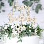 Topper para Tarta Madera Happy Birthday 15 cm - Partydeco Topper para Tarta Madera Happy Birthday 15 cm - Partydeco