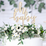 Topper para Tarta Madera Oh Baby 13 cm - Partydeco Topper para Tarta Madera Oh Baby 13 cm - Partydeco