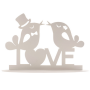 Topper para Tarta Metálico Pájaros Love - Dekora Topper para Tarta Metálico Pájaros Love - Dekora