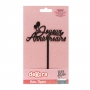 Topper Para Tarta Negro Dekora -  Topper Para Tarta Negro Dekora -