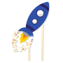 Topper para Tarta Cohete Led 13 cm - Scrapcooking Topper para Tarta Cohete Led 13 cm - Scrapcooking