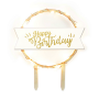 Topper para Tarta Happy Birthday Led 12 cm - Scrapcooking