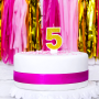 Vela Cumpleaños Dorada Número 5 - Partydeco Vela Cumpleaños Dorada Número 5 - Partydeco