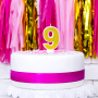 Vela Cumpleaños Dorada Número 9 - Partydeco Vela Cumpleaños Dorada Número 9 - Partydeco