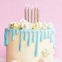 Velas Cumpleaños Doradas 6 ud - 6 cm - Partydeco Velas Cumpleaños Doradas 6 ud - 6 cm - Partydeco
