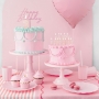Velas Cumpleaños Rosa / Dorado 14 cm - 12 ud Velas Cumpleaños Rosa / Dorado 14 cm - 12 ud