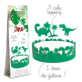 Wrapper + Toppers para Tarta Dino - Scrapcooking