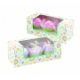 Set de 3 cajas florales para cupcakes wilton