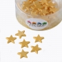 Estrellas de pasta de azúcar doradas 30 unidades