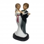 Figura decorativa pareja de novios mirándose Figura decorativa pareja de novios mirándose