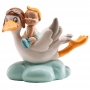 Figura para tarta Cigüeña sobre nube Niño Figura para tarta Cigüeña sobre nube Niño