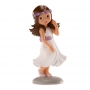 Figura para Tarta Niña Comunión Lazo Violeta