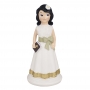 Figura para Tarta Niña Comunión Morena 14 cm Figura para Tarta Niña Comunión Morena 14 cm