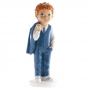 Figura para tarta niño de comunión moderno 13 cm