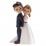 Figura para Tarta Novios de Espaldas 16 cm Figura para Tarta Novios de Espaldas 16 cm