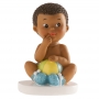 Figura para Tartas Bautizo Niño con Pelota Figura para Tartas Bautizo Niño con Pelota