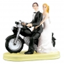 Figura para Tartas Novios Motoristas 14 cm Figura para Tartas Novios Motoristas 14 cm