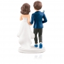 Figura para Tartas Novios Running 18cm Figura para Tartas Novios Running 18cm