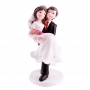Figura para Tartas Pareja de Novios Castaños - My Karamelli Figura para Tartas Pareja de Novios Castaños - My Karamelli
