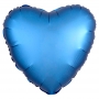 Globo Corazón Azul Satinado 45 cm