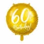 Globo de foil de 60 cumpleaños color Oro de 45 cm
