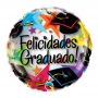 Globo de Foil Felicidades Graduado Estrellas