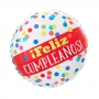 Globo Feliz Cumpleaños Lunares Multicolor 45 cm Globo Feliz Cumpleaños Lunares Multicolor 45 cm